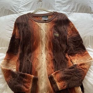 Rare Brown And Orange Coogi Sweater